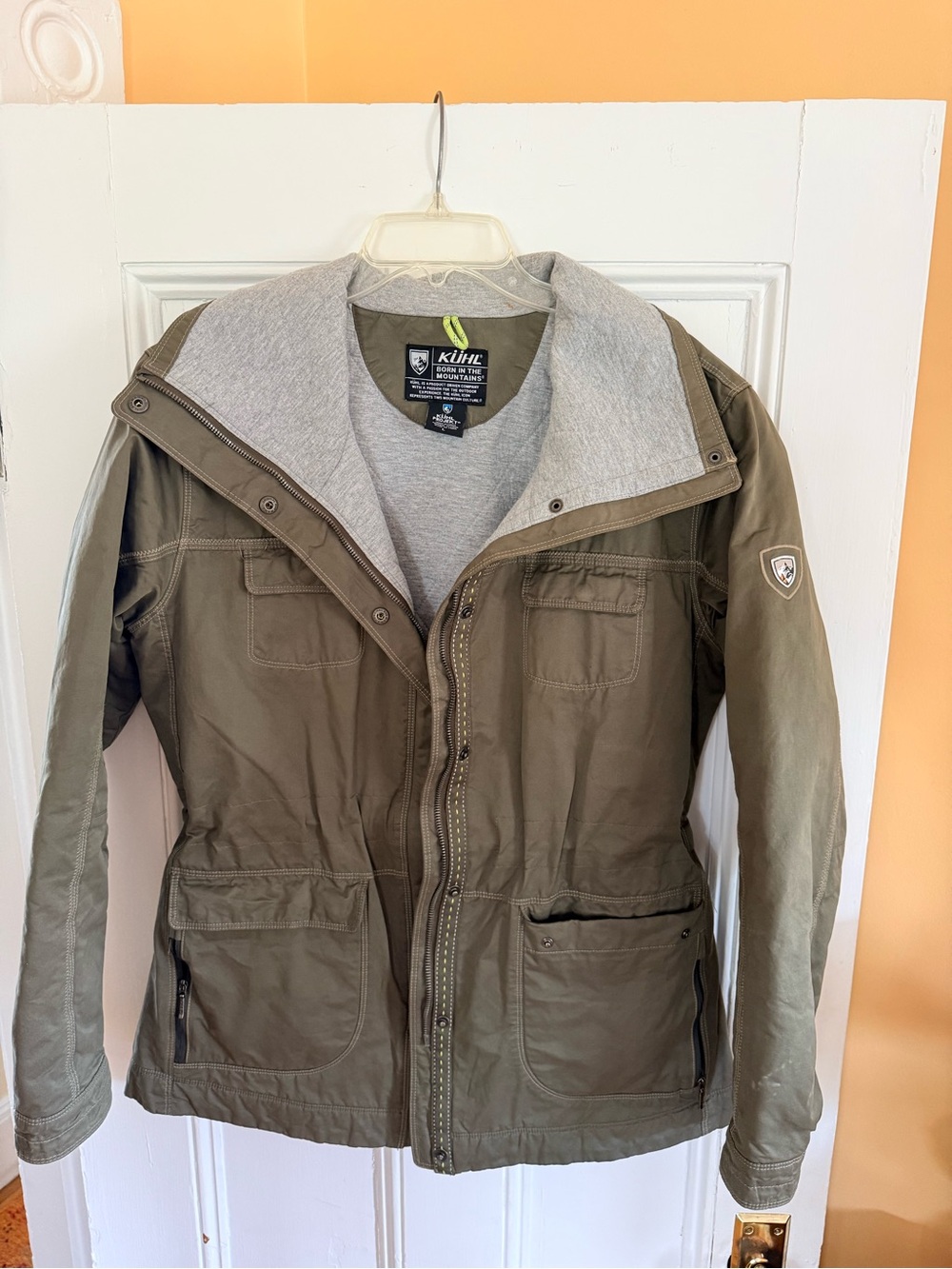KÜHL Projekt Utility Jacket Olive Green / Khaki Coat Women's Size L/ NWOT - Picture 1 of 8